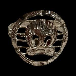 Tweety bird sterling silver ring size 6.25
